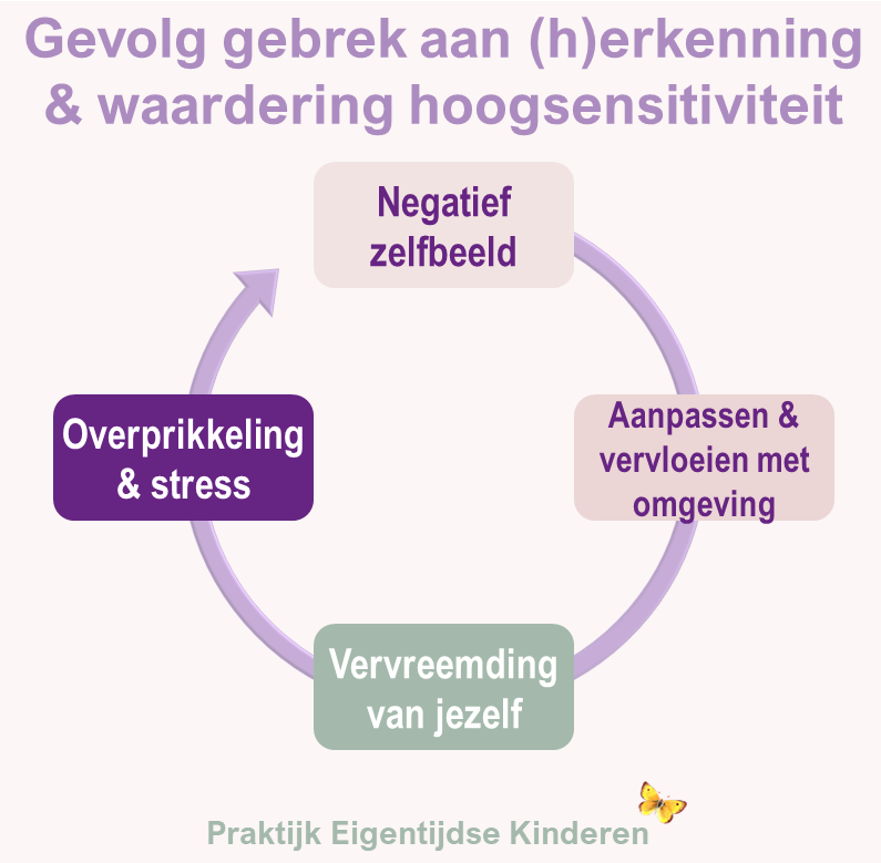 Gevolg gebrek aan (h)erkenning en waardering hoogsensitiviteit